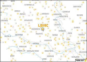 map of Lovac