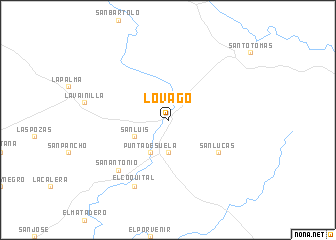 map of Lóvago