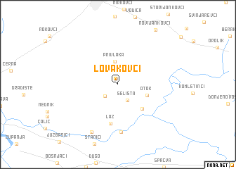 map of Lovakovci