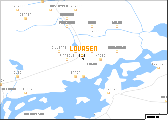 map of Lövåsen