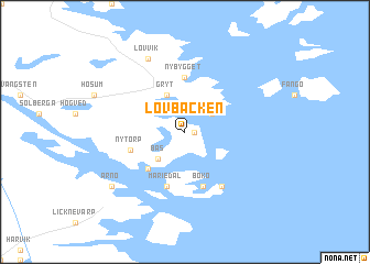 map of Lövbäcken