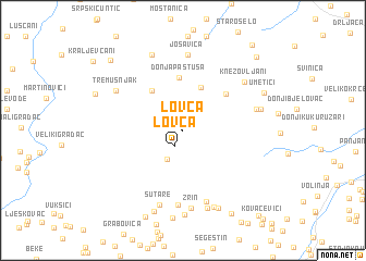 map of Lovča