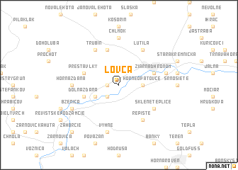 map of Lovča