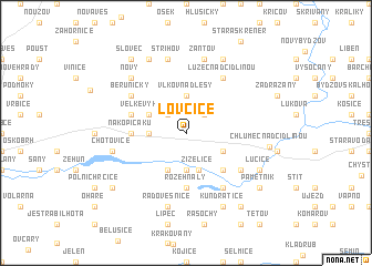 map of Lovčice