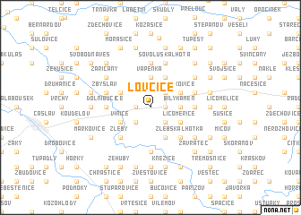 map of Lovčice