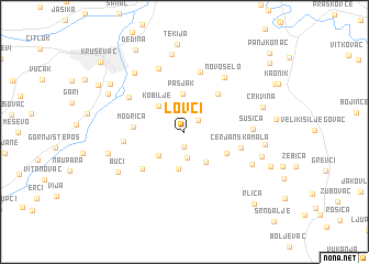 map of Lovci