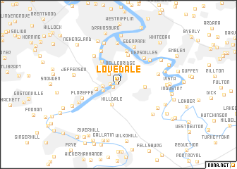 map of Lovedale