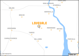 map of Lovedale