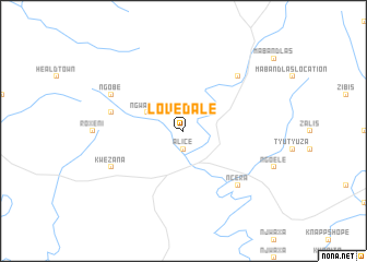 map of Lovedale