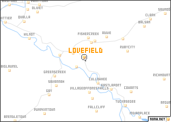 map of Love Field