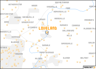 map of Loveland