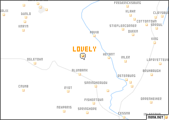 map of Lovely