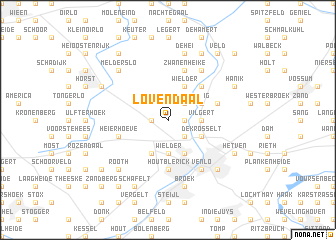 map of Lovendaal