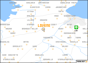 map of Lovene