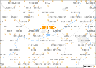 map of Lövenich