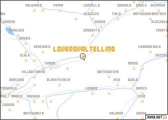 map of Lovero Valtellino