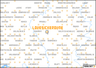 map of Lověšické Rovné