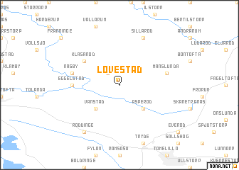 map of Lövestad