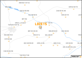 map of Lovets