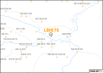 map of Lovets