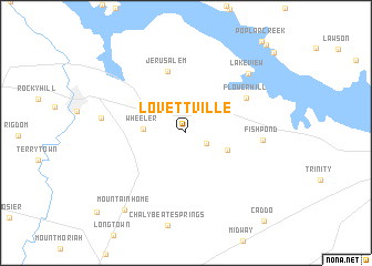 map of Lovettville