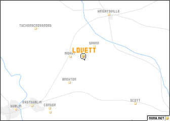 map of Lovett