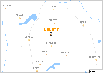 map of Lovett