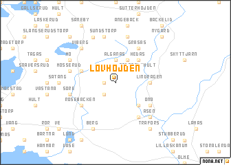 map of Lövhöjden