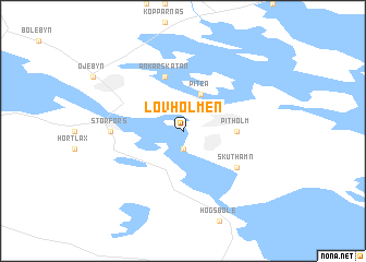 map of Lövholmen