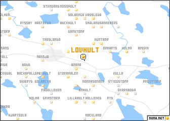 map of Lövhult