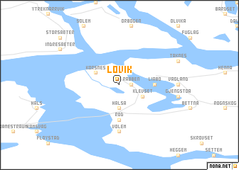 map of Løvik