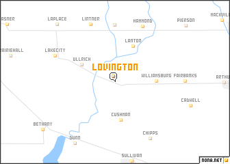 map of Lovington