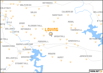 map of Loving