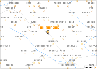 map of Lovinobaňa