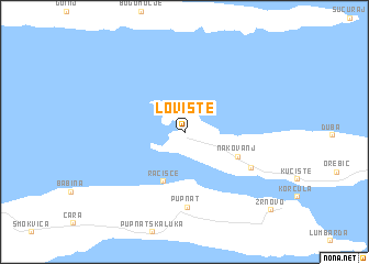 map of Lovište