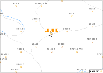 map of Lovnic