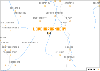 map of Lovokara Ambony