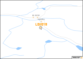 map of Løvøya