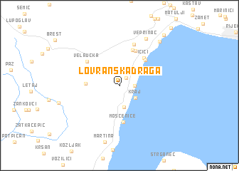 map of Lovranska Draga