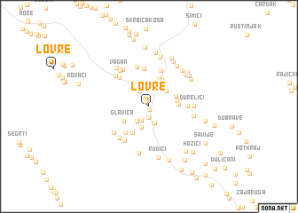 map of Lovre