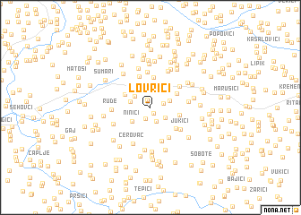 map of Lovrići