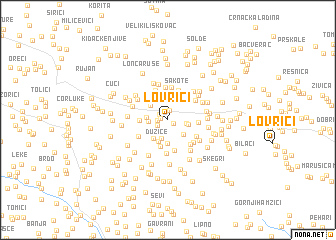 map of Lovrići