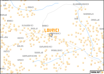 map of Lovrići