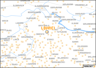 map of Lovrići