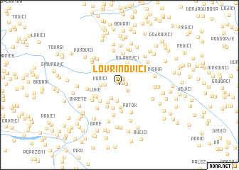 map of Lovrinovići