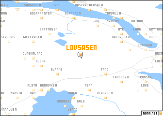 map of Lövsåsen