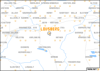 map of Lövsberg