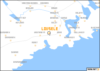 map of Lövsele