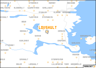 map of Lövshult