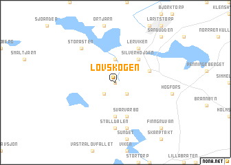 map of Lövskogen